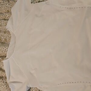 Lululemon white athletic top medium